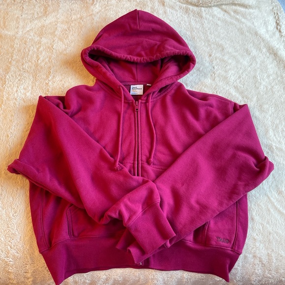 Aritzia Sweaters - Pink Aritzia TNA Boxy Zip Sweater